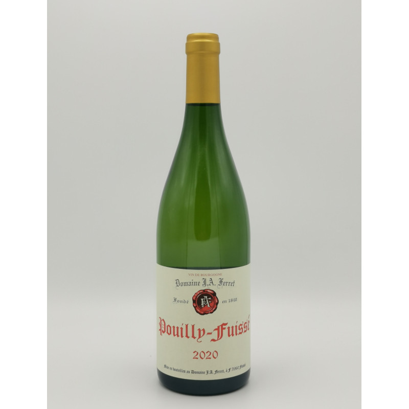 Pouilly Fuissé 2020 Domaine J.A. Ferret 750 ml 35,50 € Bourgogne vendu par 750ml