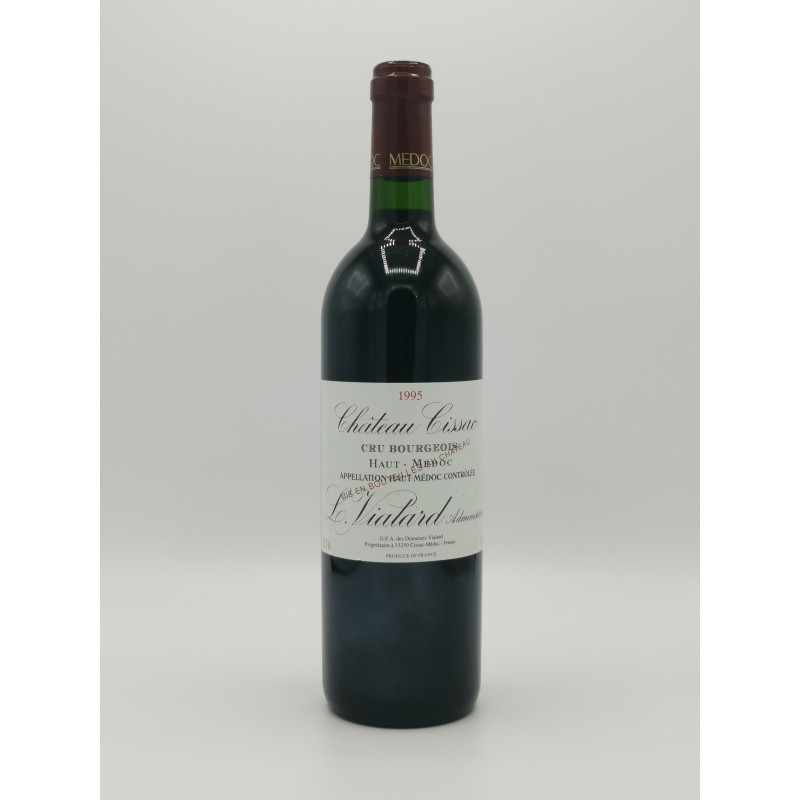 Château Cissac 1995 Haut Médoc Cru Bourgeois 750 ml 49,00 € Bordeaux vendu par 750ml