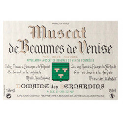 Muscat de Beaumes de Venise 2022 Domaine des Bernardins 750 ml 16,90 € Vallée du Rhône vendu par 750ml